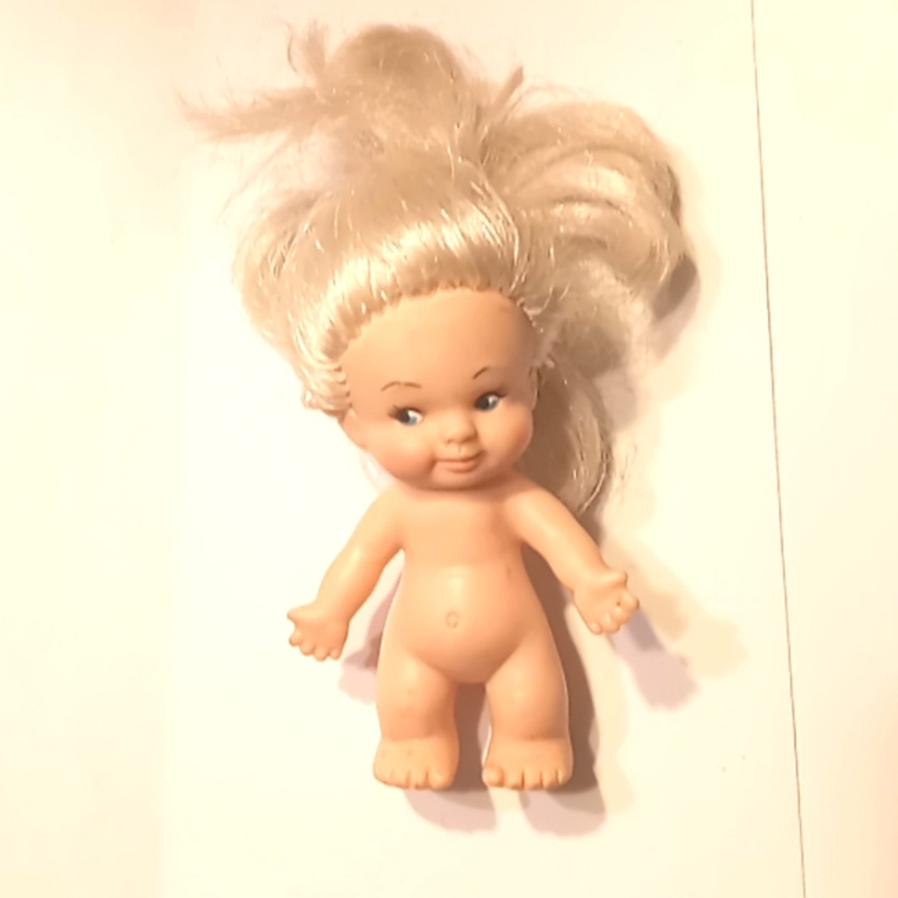 Vintage Uneeda Pee-Wee Doll Blonde Ponytail Cutie! UD CO 1965 without clothes
